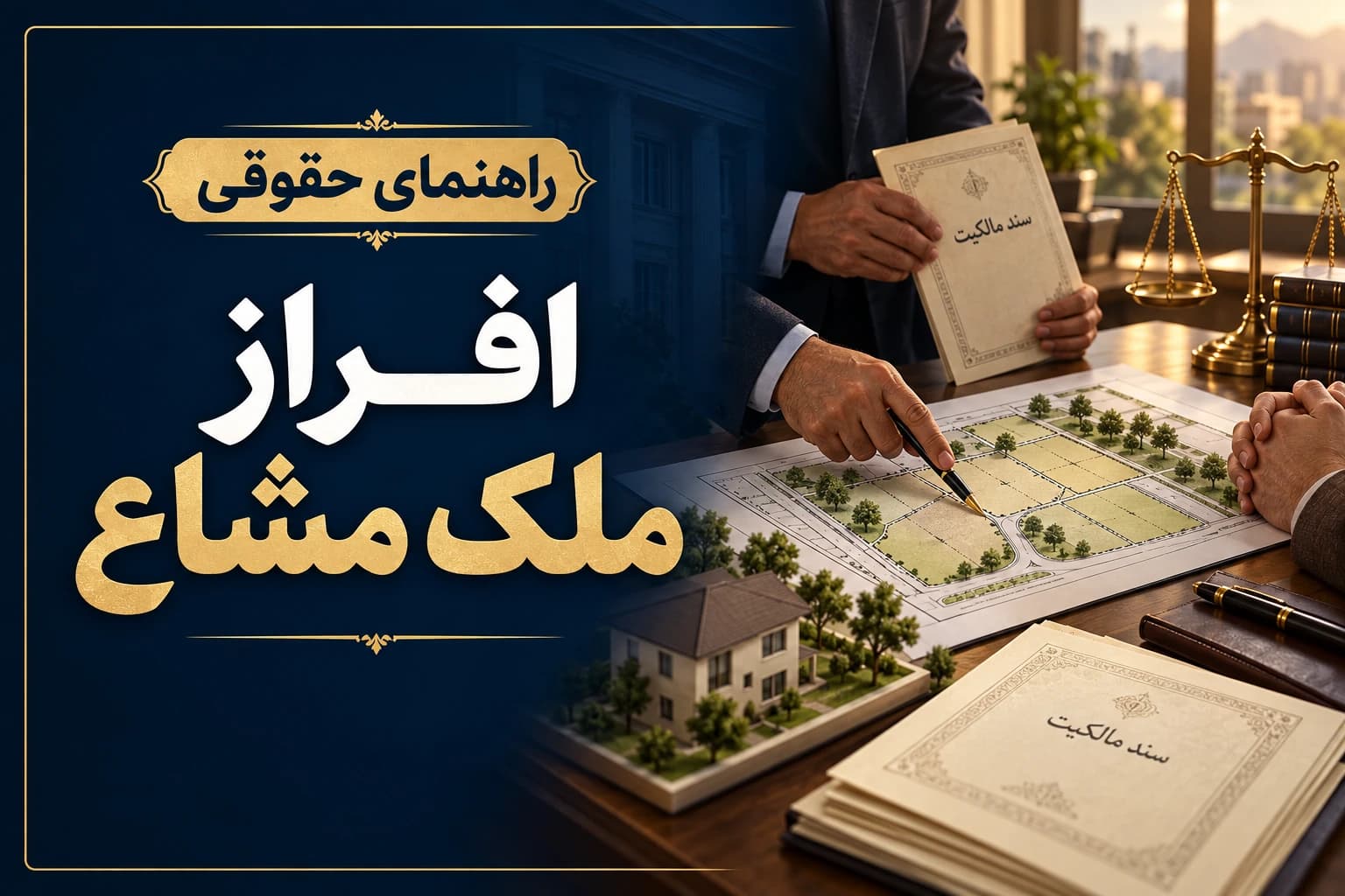 افراز ملک مشاع و تعیین سهم شرکا در ملک مشترک