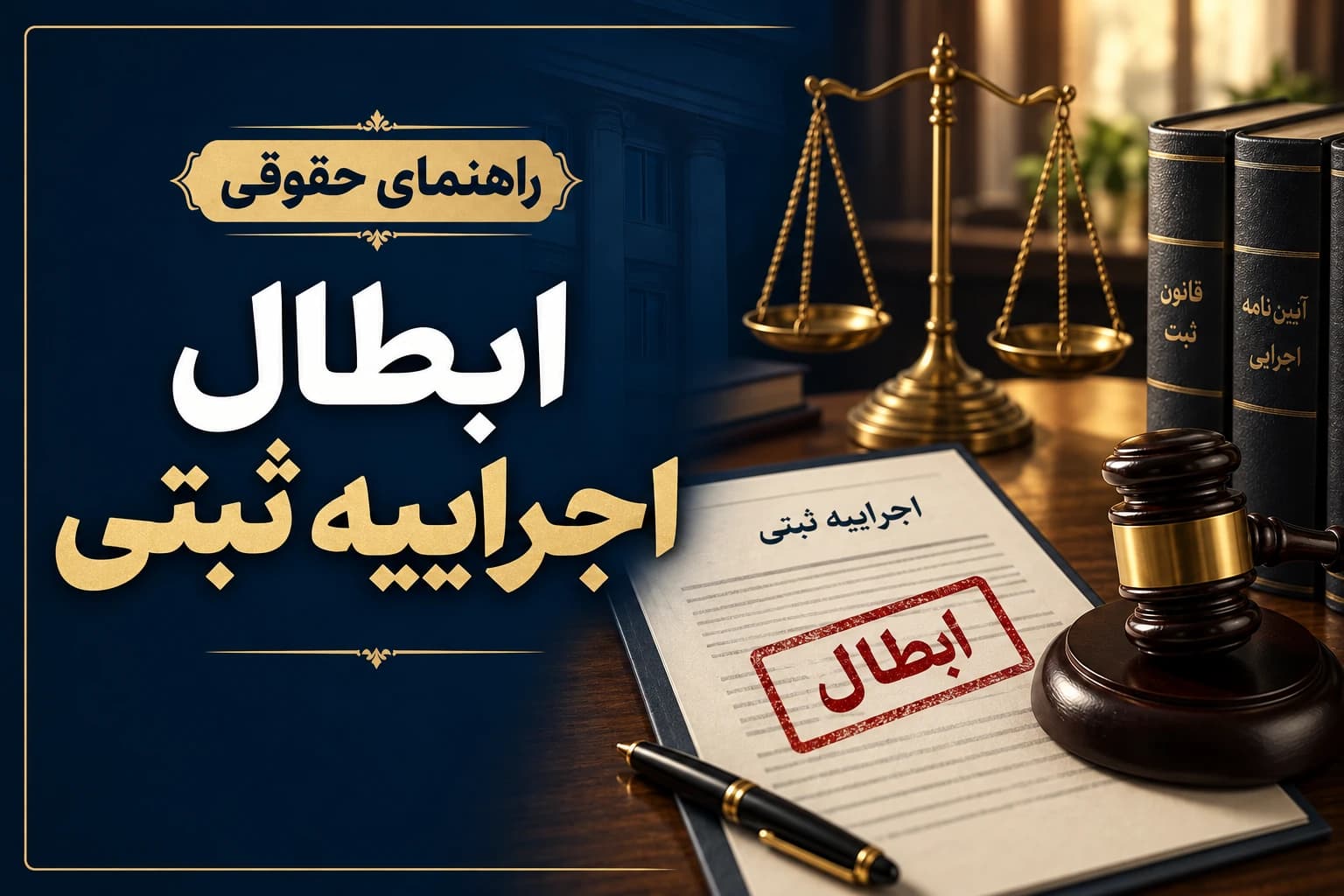 ابطال اجراییه ثبتی و بررسی مبنای سند لازمالاجرا