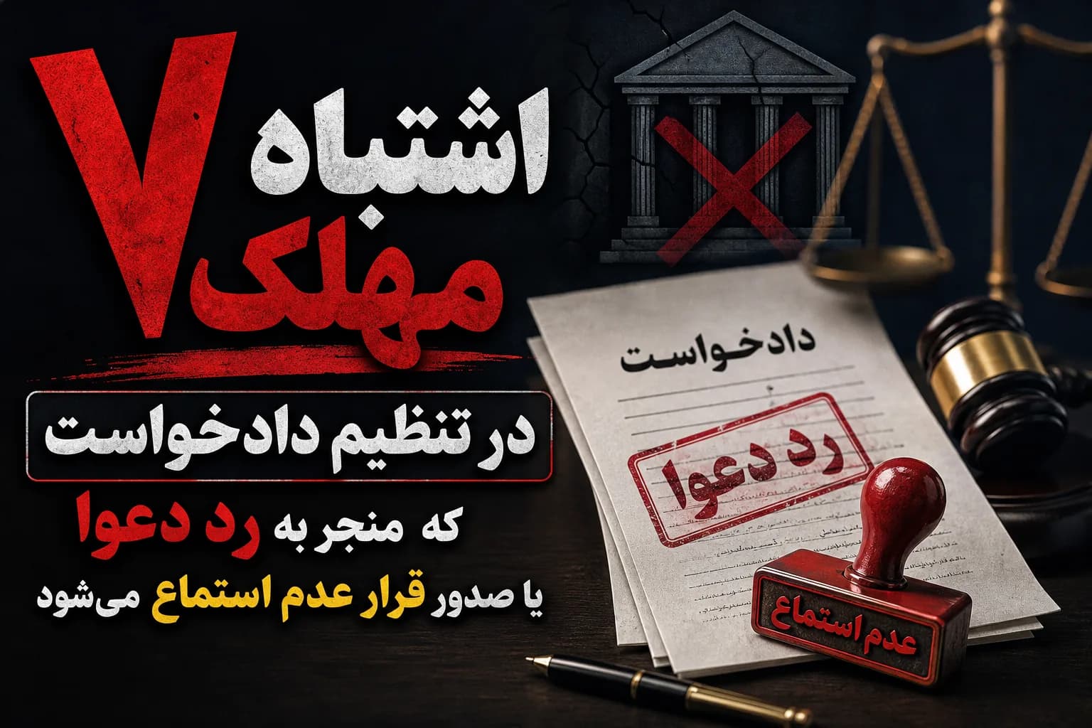 ۷ اشتباه مهلک در تنظیم دادخواست که منجر به رد دعوا یا صدور قرار عدم استماع میشود