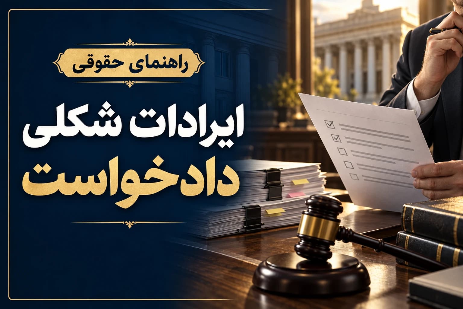 بررسی ایرادات شکلی دادخواست و چکلیست رفع نقص