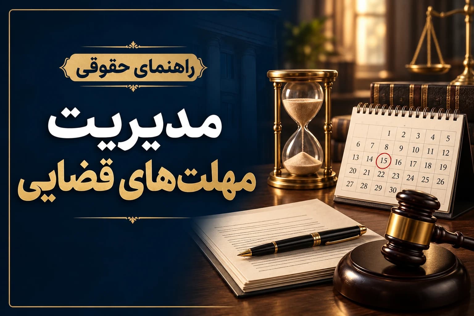 تقویم مدیریت مهلتهای قضایی و ثبت ابلاغیهها