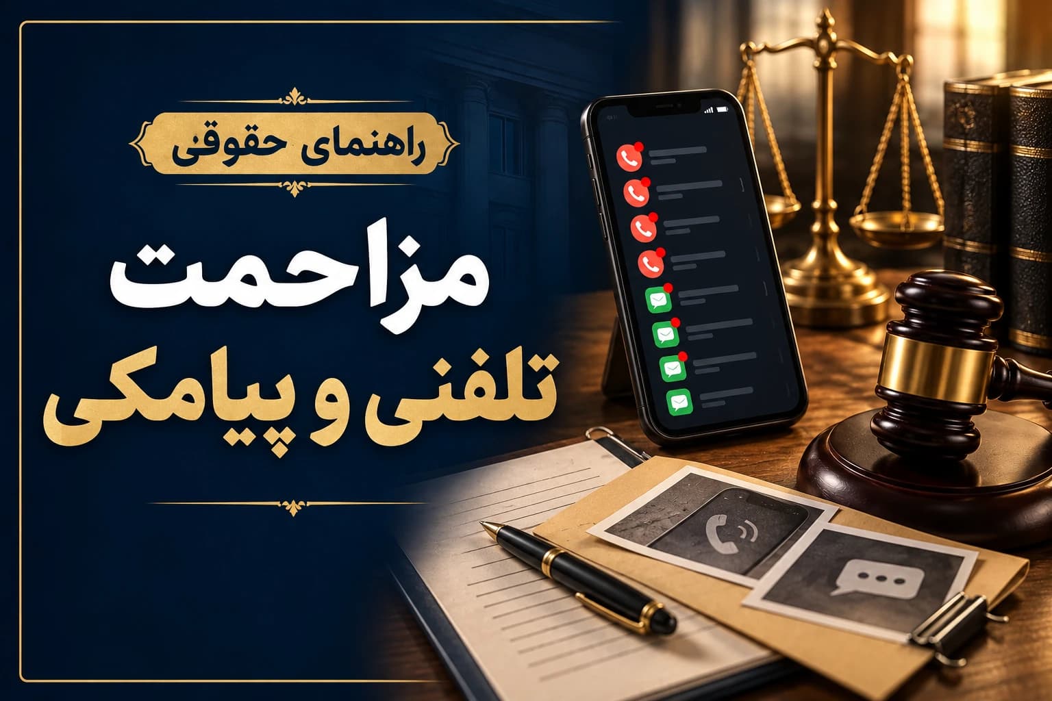 ثبت تماسها و پیامهای مزاحم برای پیگیری قانونی