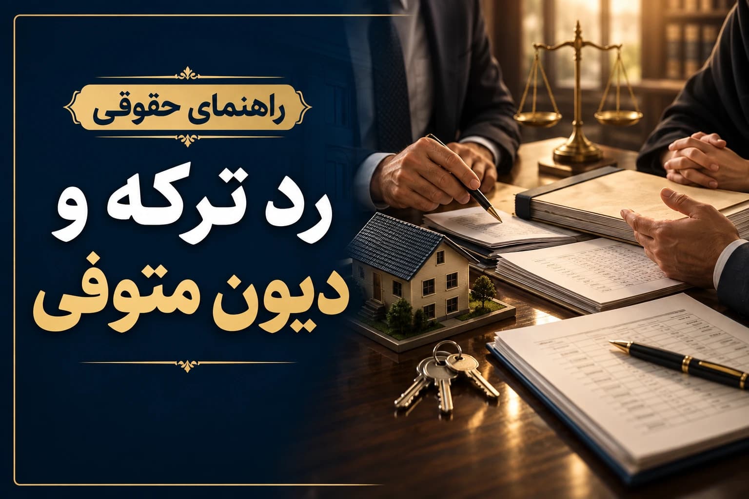 رد ترکه و بررسی مسئولیت وراث در برابر بدهی متوفی