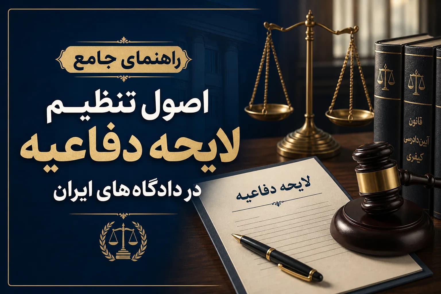 راهنمای جامع اصول تنظیم لایحه دفاعیه در دادگاههای ایران