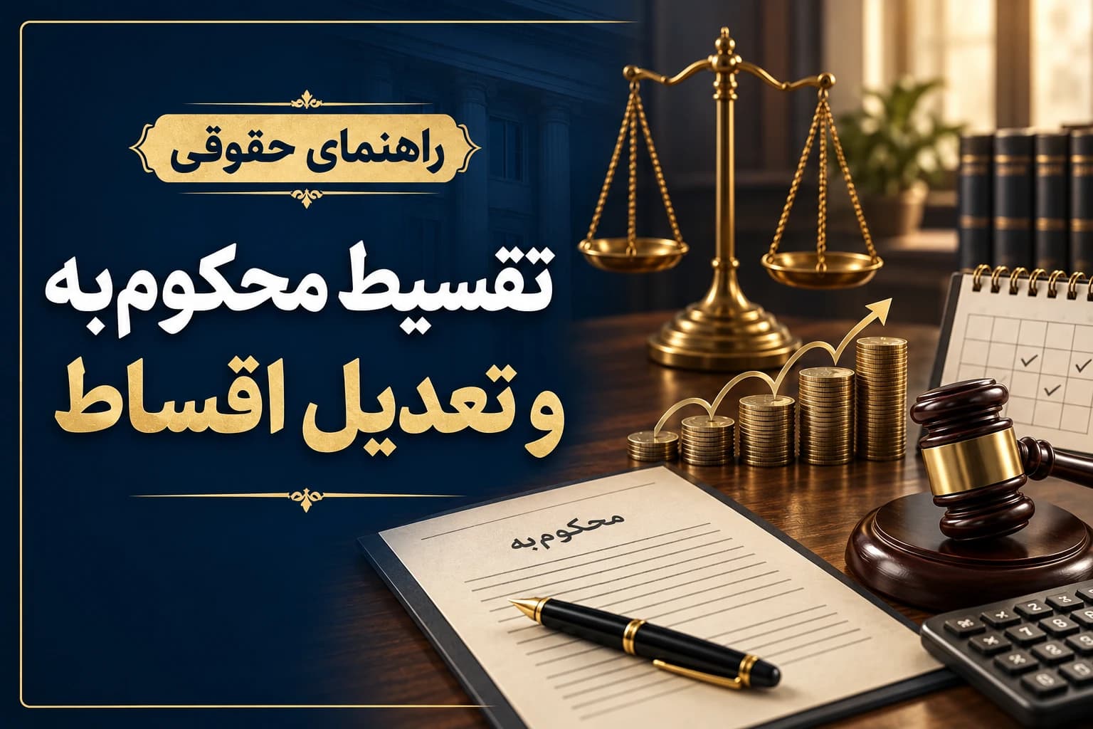 تقسیط محکومبه و تعدیل اقساط بر اساس توان مالی