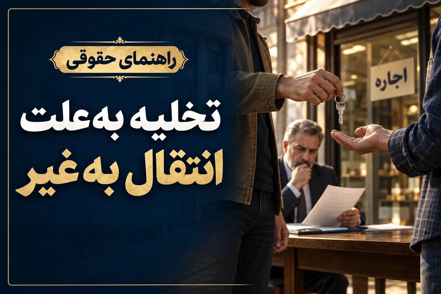 تخلیه ملک به دلیل انتقال منافع به شخص ثالث