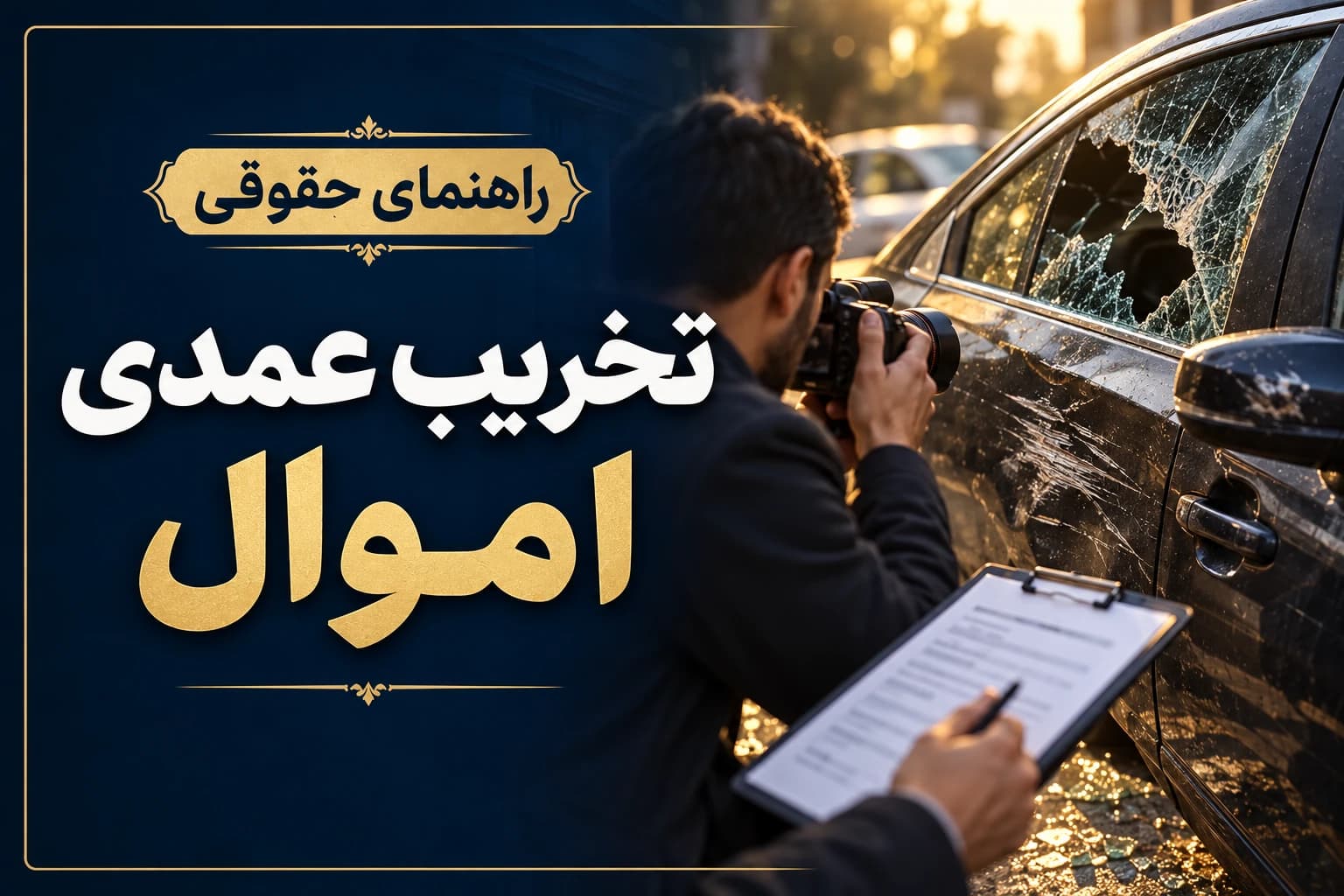مستندسازی خسارت ناشی از تخریب عمدی مال