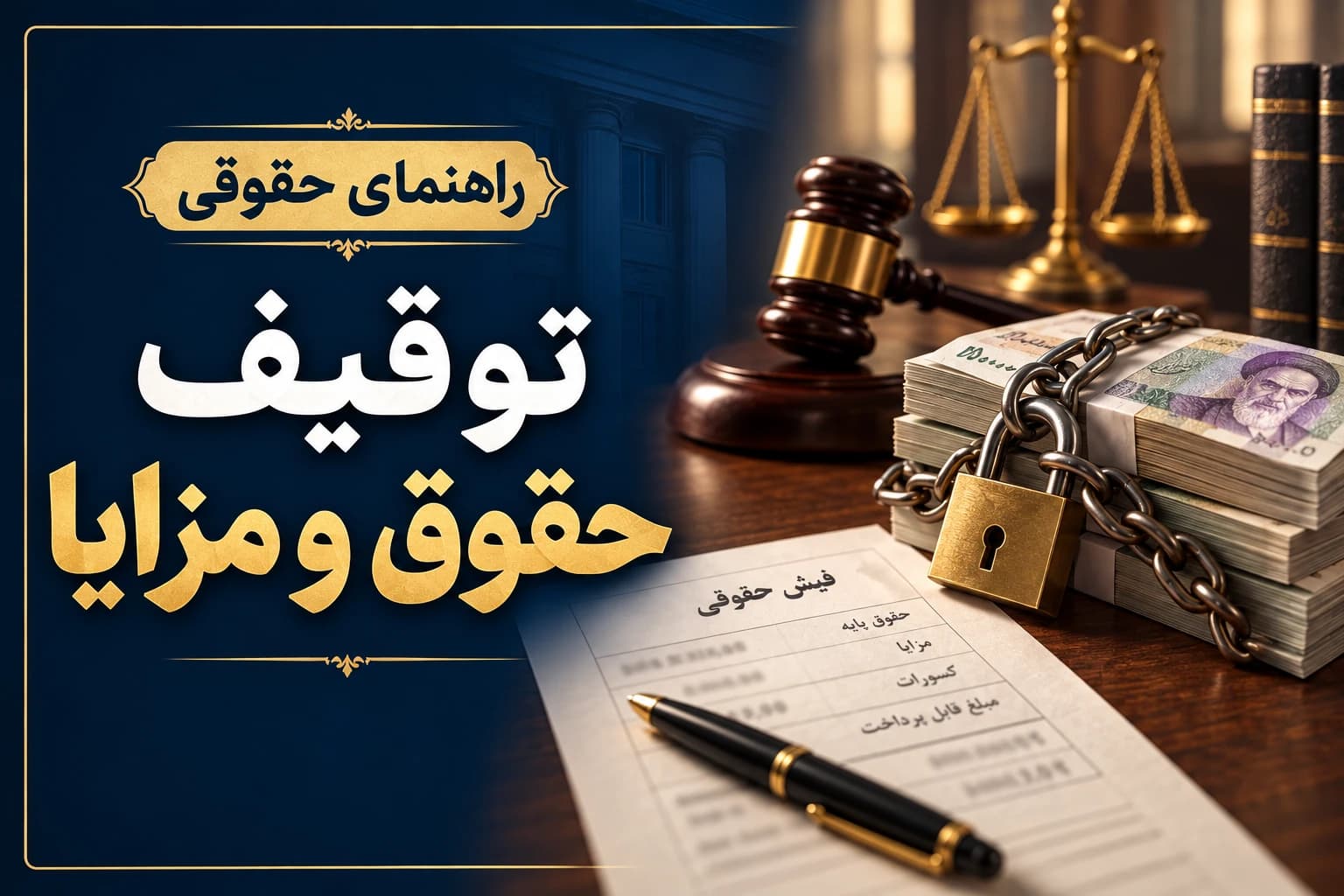 توقیف حقوق و مزایای محکومعلیه در اجرای حکم مالی
